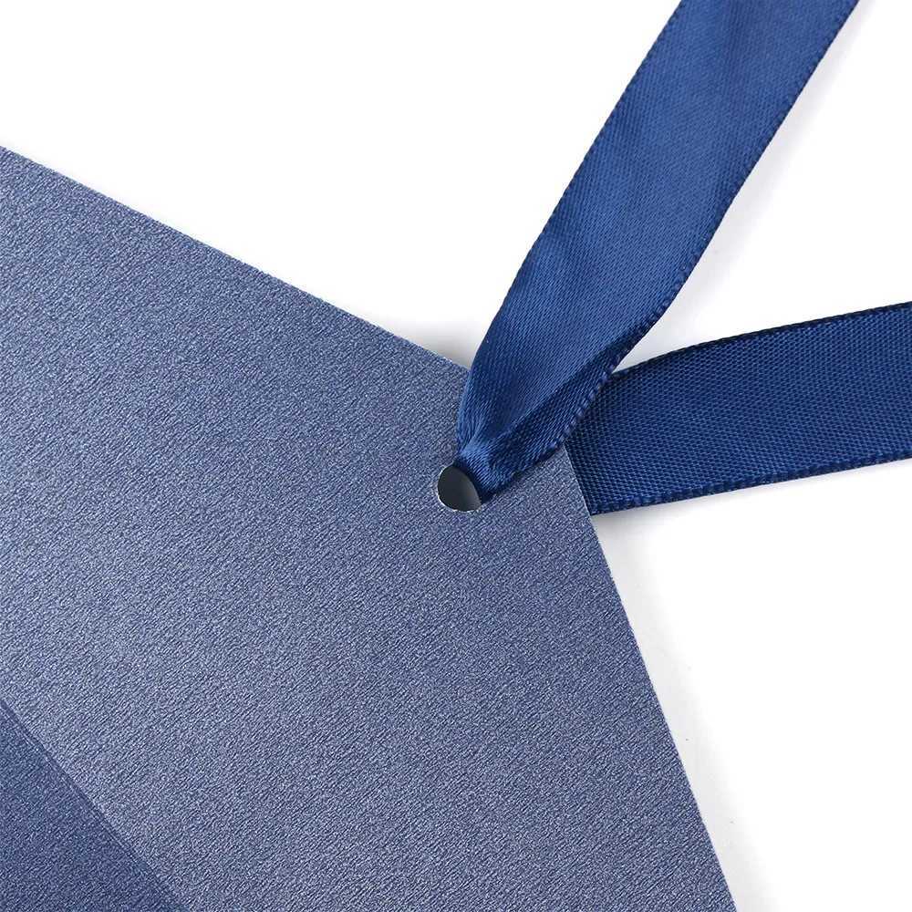10Pcs/Set Creative Bow Envelope Retro Greeting Card Bags Mticolor Pearlescent Paper Envelop Ribbon Mailer For Wedding Invited H251210