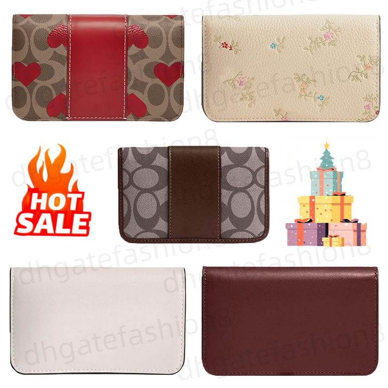 Wallet designer woman card holder classic style Burgundy women's long Multi-Card wallet