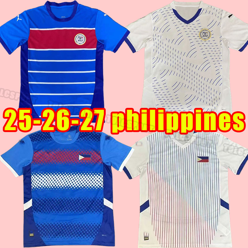2025 Philippines Soccer Jerseys 25/26 #8 OTT #1 Etheridge Azkals Patino Palla Woodland Silva Villanueva 2026 2027 national team Football Shirt men uniforms home away