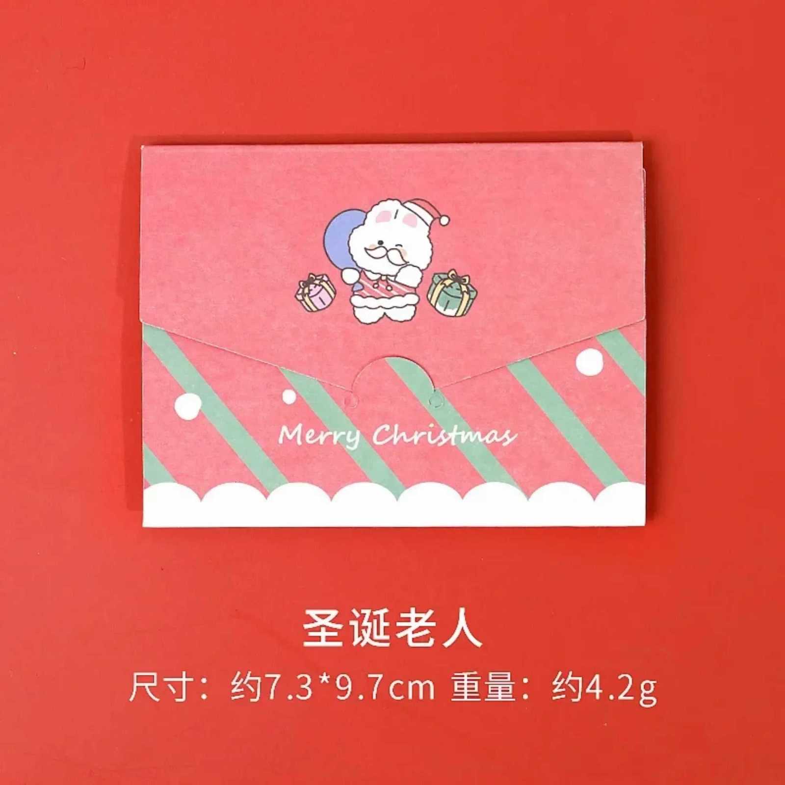 Merry Chritmas Greeting Cards Envelope Xmas Gifts Card DIY Folding Paper Card Invitations Gifts Postcard 2025 New Year Cards H251210