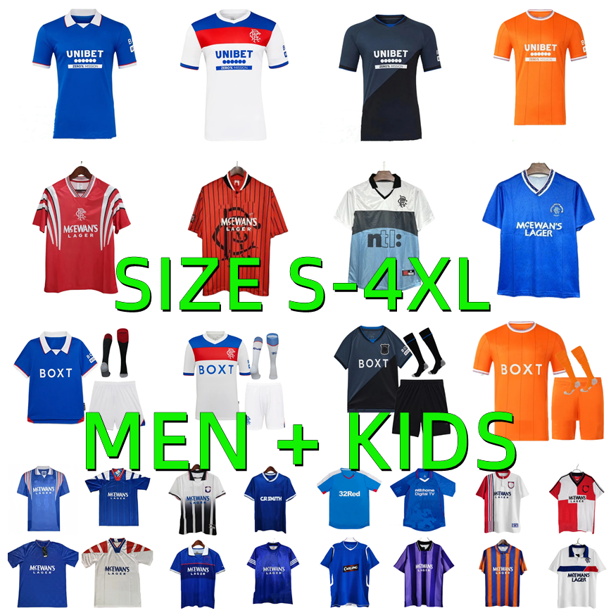 25 26 Glasgow Soccer Jerseys 2024 2025 2026 RanGErsS TAVERNIER DESSERS McCAUSLAND DANILO CANTWELL R.MATONDO FABIO SILVA goalkeeper Football Shirt men kids kits