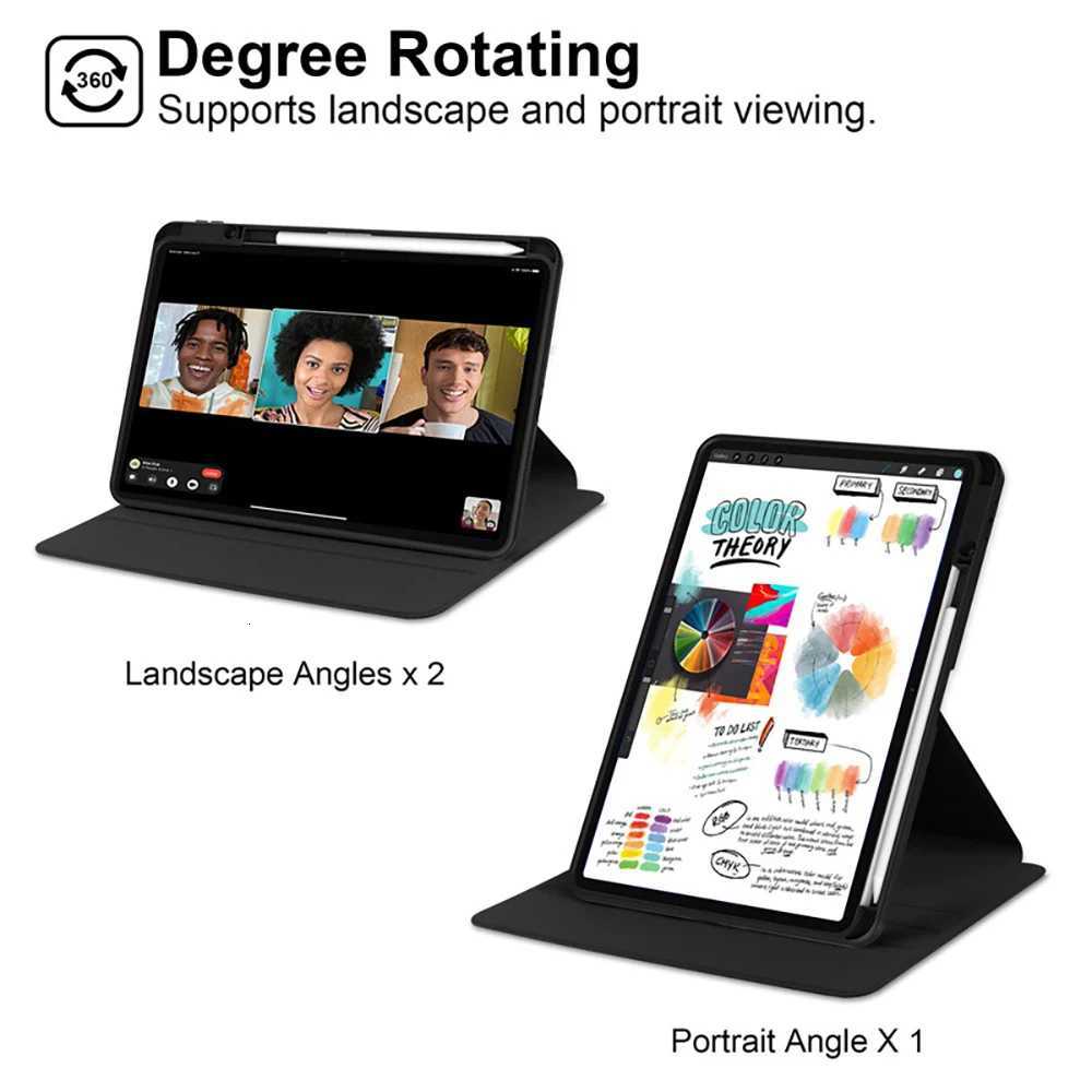 360 Rotating Stand Tablet Case For MiPad 7 6 5 Pro 11 6S 124 Redmi Pad 2 Pro 121 SE 11 87 106 Inch Covers Cases H251210