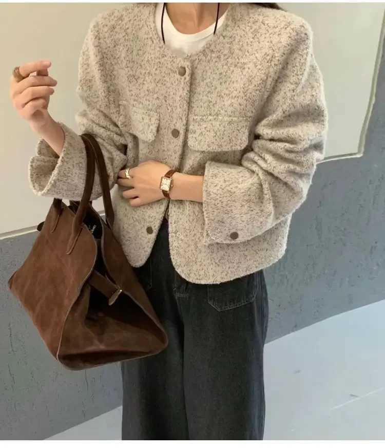 Suede Frosted Leather Tote Bag Wen Large Capacity Y251209