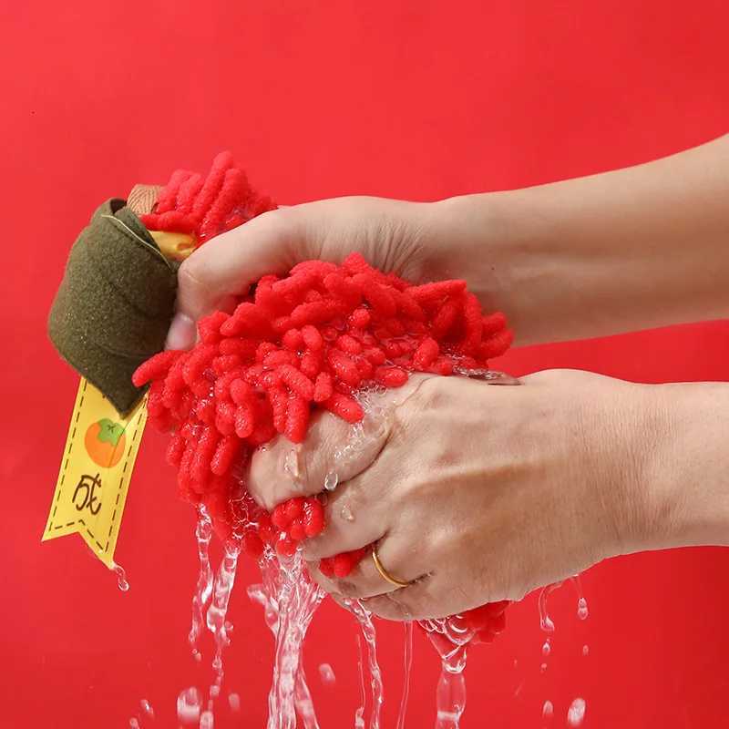 New Year Day Celebration Kitchen and Bathroom Hand Wiping Cloth Hanging Thickened Absorbent Handball C251210