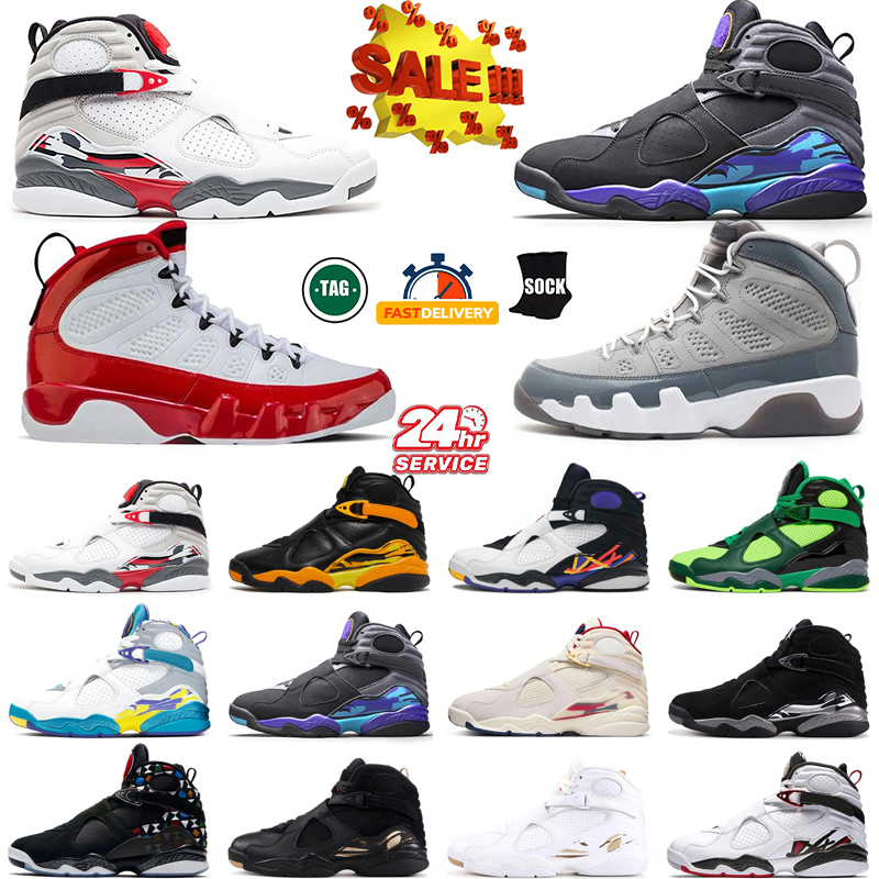 2025 Designer Mens High Gunsmoke 8s 8 Basketball Shoes 9 9s Sneakers black Statue Anthracite man Training sports shoes size 40-46