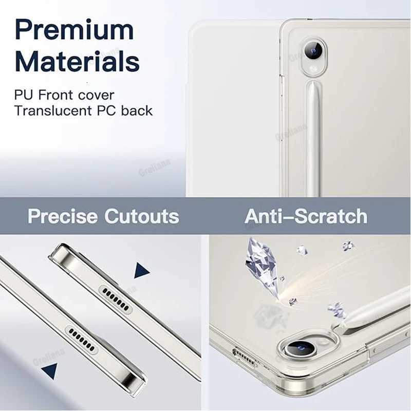 With Pencil Holder Case for Galaxy Tab S10 lite S11 Cover Galaxy Tab S7 S9 FE S8 plus 124 131 S9 109 A11 A9 11 87 H251210