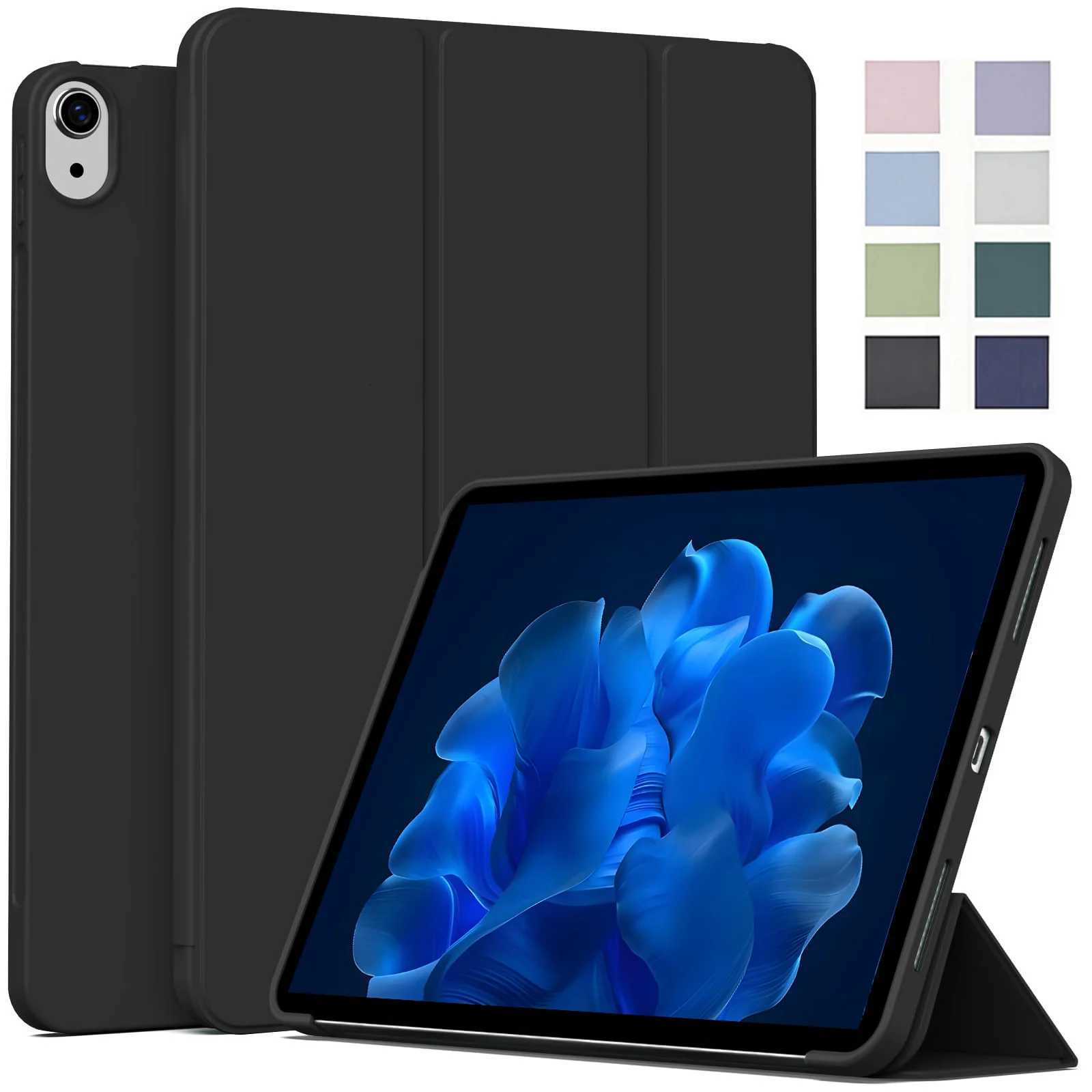 For iPad Air 4th 5th 6th 7th Generation Auto WakeSleep Flip Smart Cover For iPad Air 109 11 2025 2024 Soft Silicone Case H251210