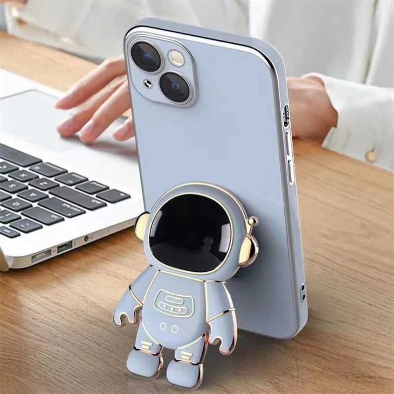 1pc Luxurious Astronaut Style Folding Stand Phone Holder Table Adjustable Cpact and Durable PC Material Non-Waterproof C251210