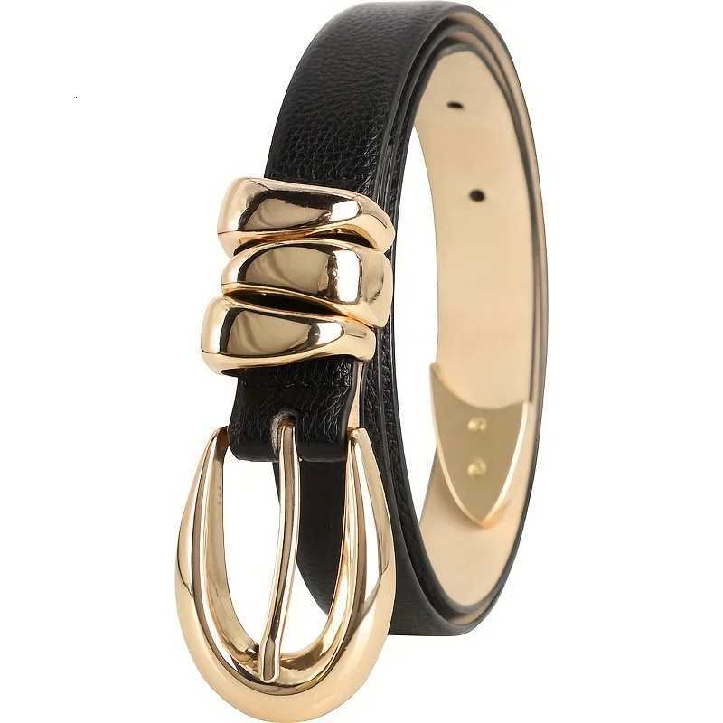 Luxury New Luxury Womens Belt Leisure Fashion High-quality Golden Buckle Belt Design Waist Strap BeltWith JeansSkirtFor Ideal Gifts Y251210