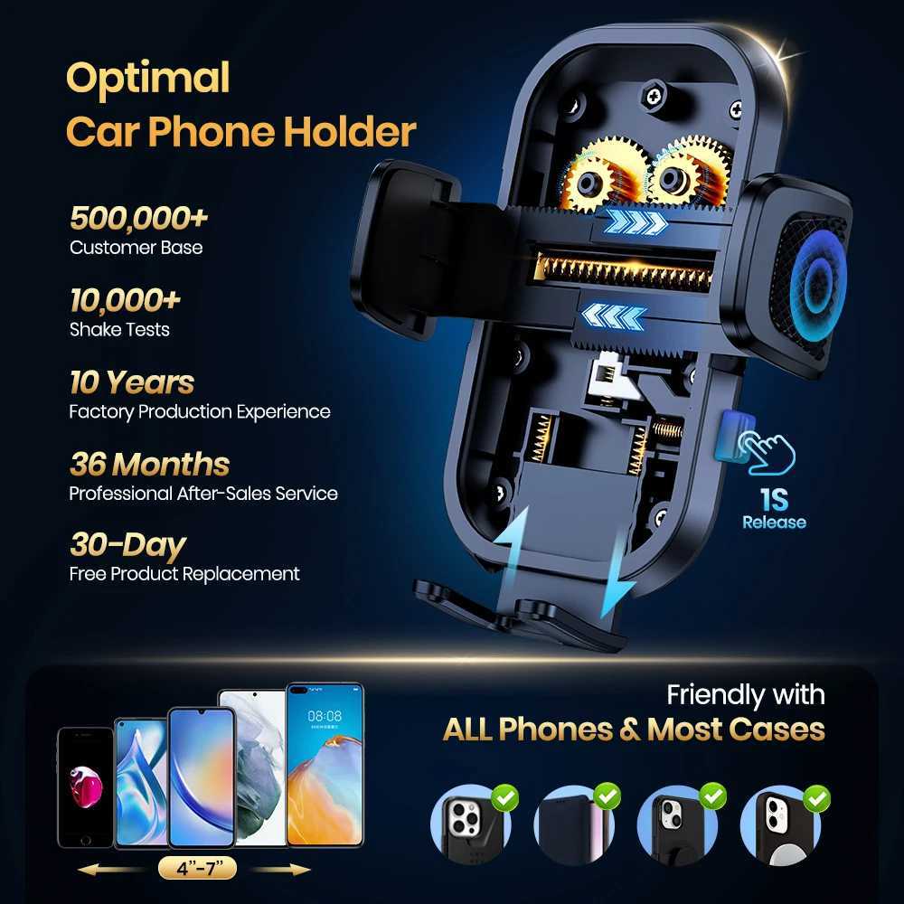 TOPK Universal Cell Car Phone Holder Mount 360Rotationfor Air Vent Dashboard Windshield Suction Cup Stand for iPhone Phones C251210