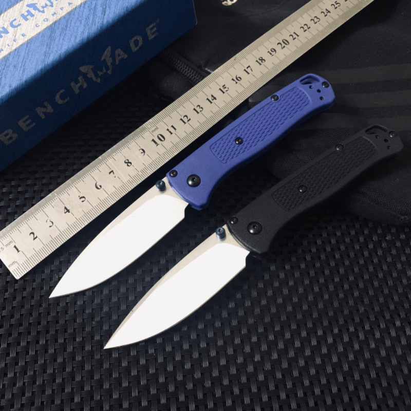 BM 535 Bugout EDC Folding Pocket Knife Black/ White Blade Survival Tactical Knife Outdoor Facas Jackknife Hand Tools Rescue
