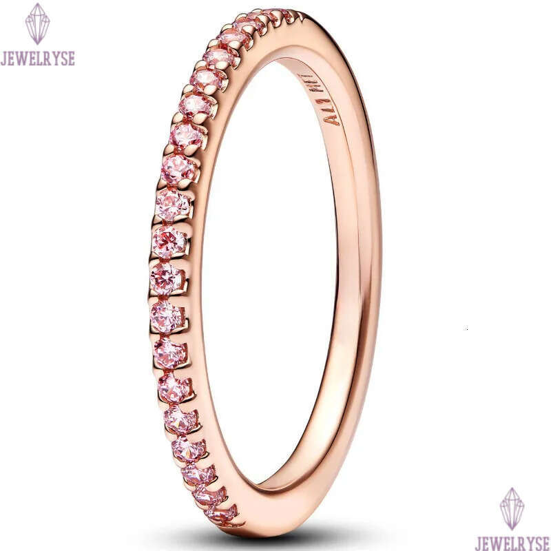 Rose gold Pink stone Crown Heart Rings with Retail Box 925 Silver CZ diamond Women Girls Wedding Nail Bowknot Tennis Engagement Ring Factory wholesale