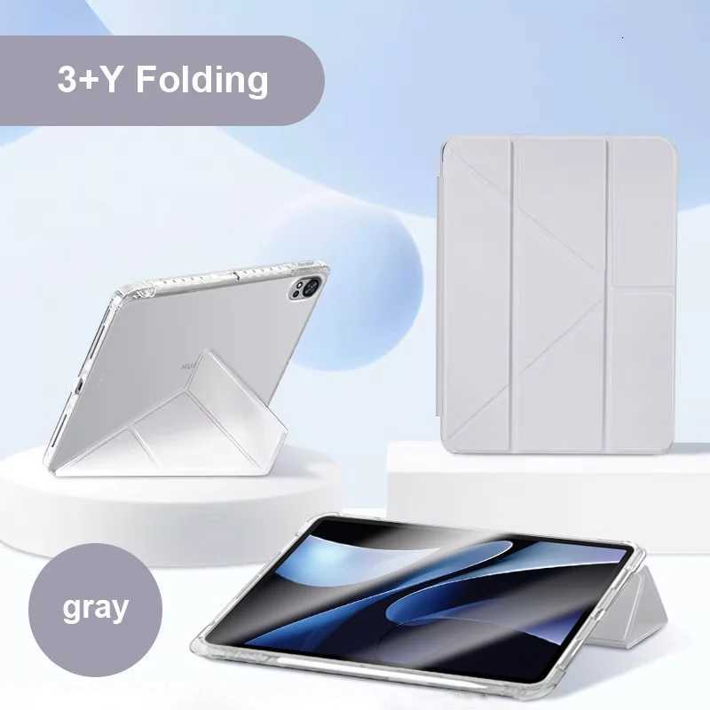 For 2025 Galaxy Tab S11 tra 146 Case Smart Fold Acrylic Clear Stand Cover for Tab S11 11 Funda with Pencil Holder H251210