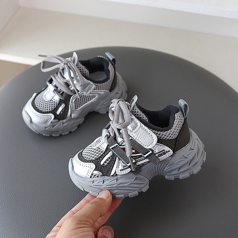 Childrens Sports Casual Shoes 2025 Autumn New Breathable Versatile Boys Ins Girls Wear-resistant Dad Shoes