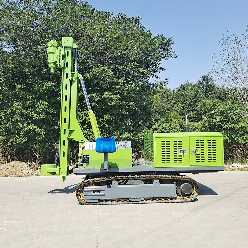 Crawler Solar Pile Driver with Durable Tracks for Enhanced Traction and Stability: Conquer Challenging Terrain with Confidence
