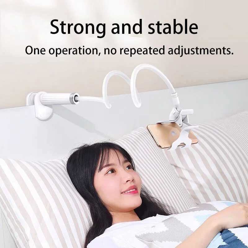 Mobile Phone Holder Stand Portable Lazy Bed Desktop Bracket Desk Mount Stand Base For iPhone Cpatible 4-71inch C251210