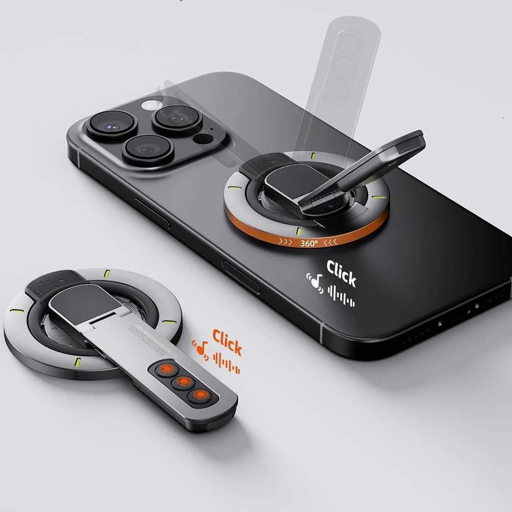 360Rotation Double-Sided Magnetic Phone Stand for Phone Grip Stand 3-in-1 Finger Ring Holder for iPhone 17 16 15 14 13 C251210