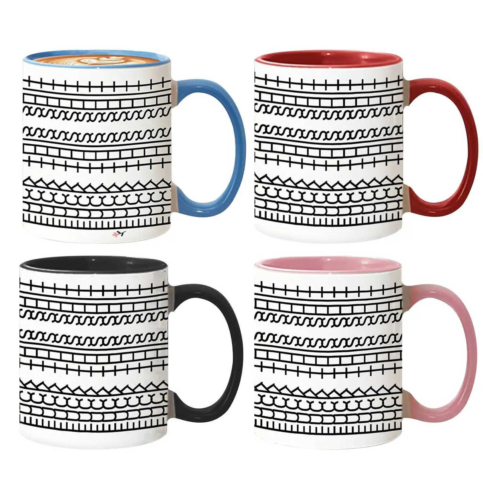 Hide Message Coffee Mug Ceramic Chocolate Milk Cup Modern Coffee Lover Gift Kitchen Accessories Message Coffee Tumbler C251210