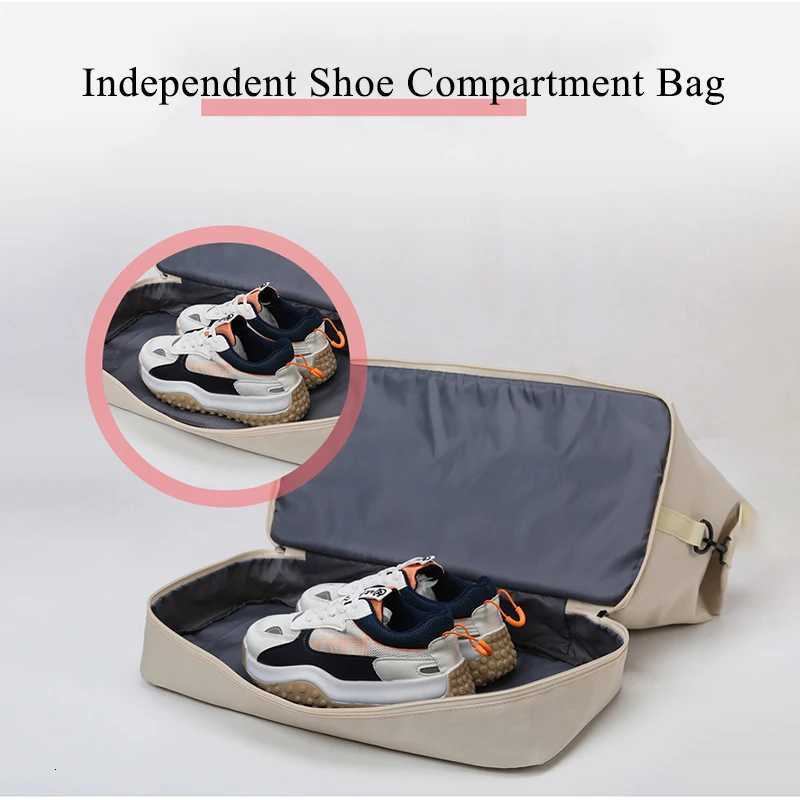 Travel Bag Large Capacity Tote Lage Dry Wet Swimming Gym Bag Oxford Waterproof Sports Crossbody with Shoe Cpartment Y251209