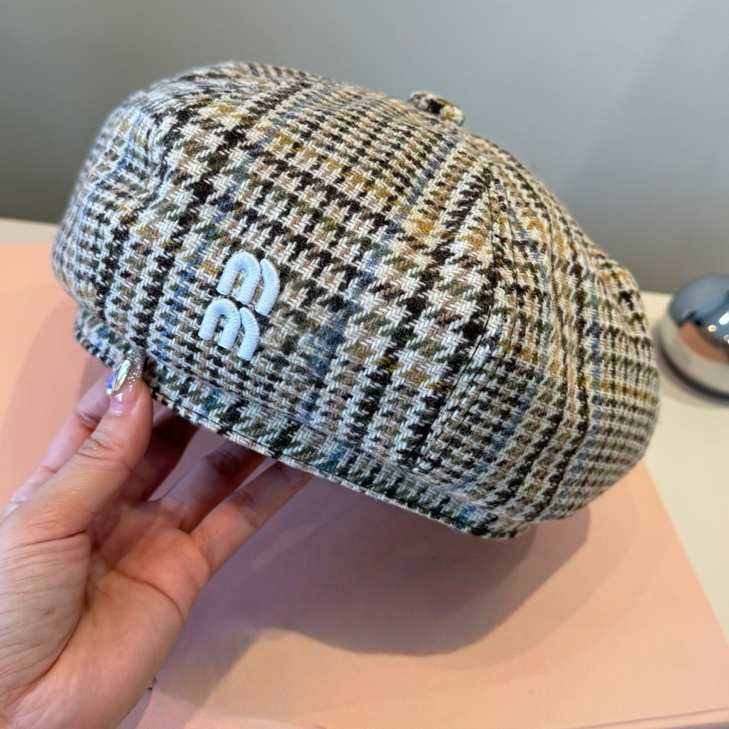 grid bucket hat designer hat bailey hat berets hats checkered fabric winter hat fall thermal skull cap casual travel luxure beanies designer hat for women winter hats