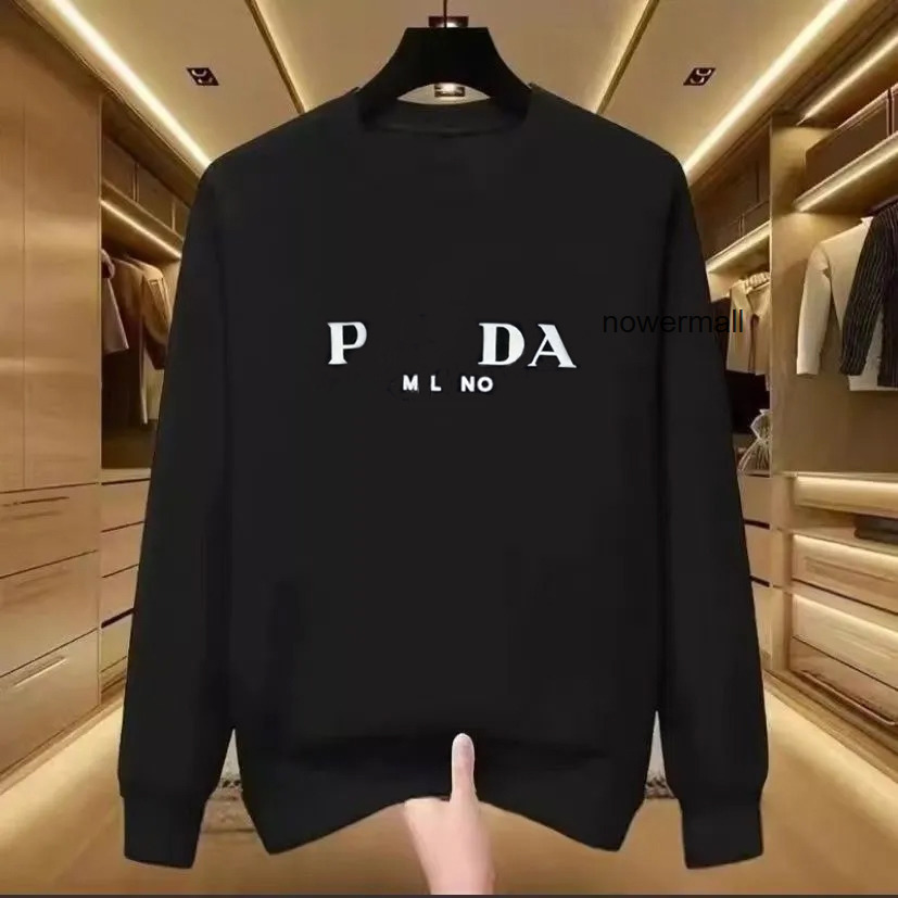 Letter printing online celebrity long-sleeved sweater autumn and winter 25 new casual Joker T-shirt S-5XL pradashirt pradas prdad 8X5Y