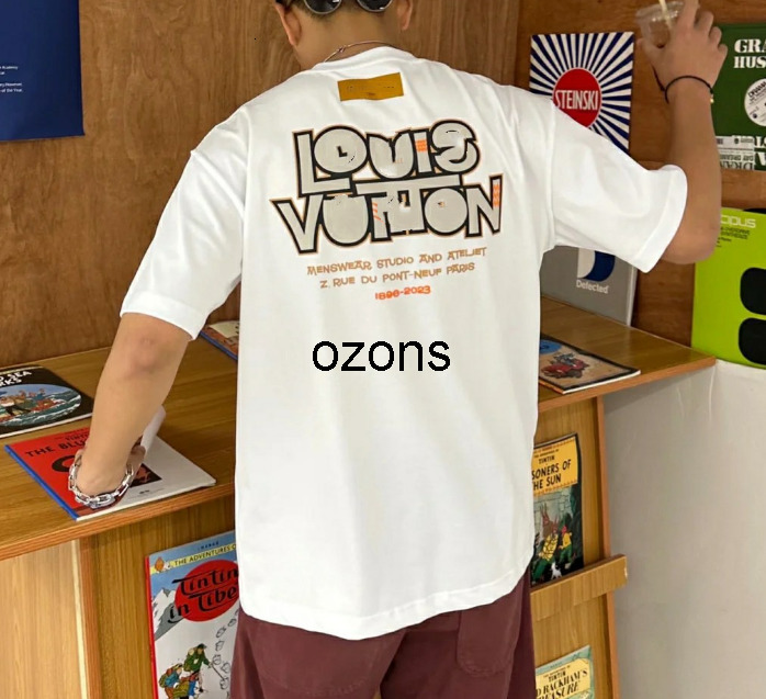 louisly vuittonly Jacket Summer Mens T Shirts Women Designers Brands Tops Mans Polos Casual Shirt Luxurys Clothing St lv luis viton vuittonshirts louisvuitton JK0M