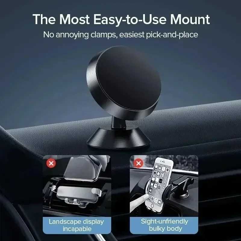 Magnetic Car Phone Holder Mount Dashboard Smartphone Mobile Stand Bracket Cell GPS port in Car For iPhone C251210