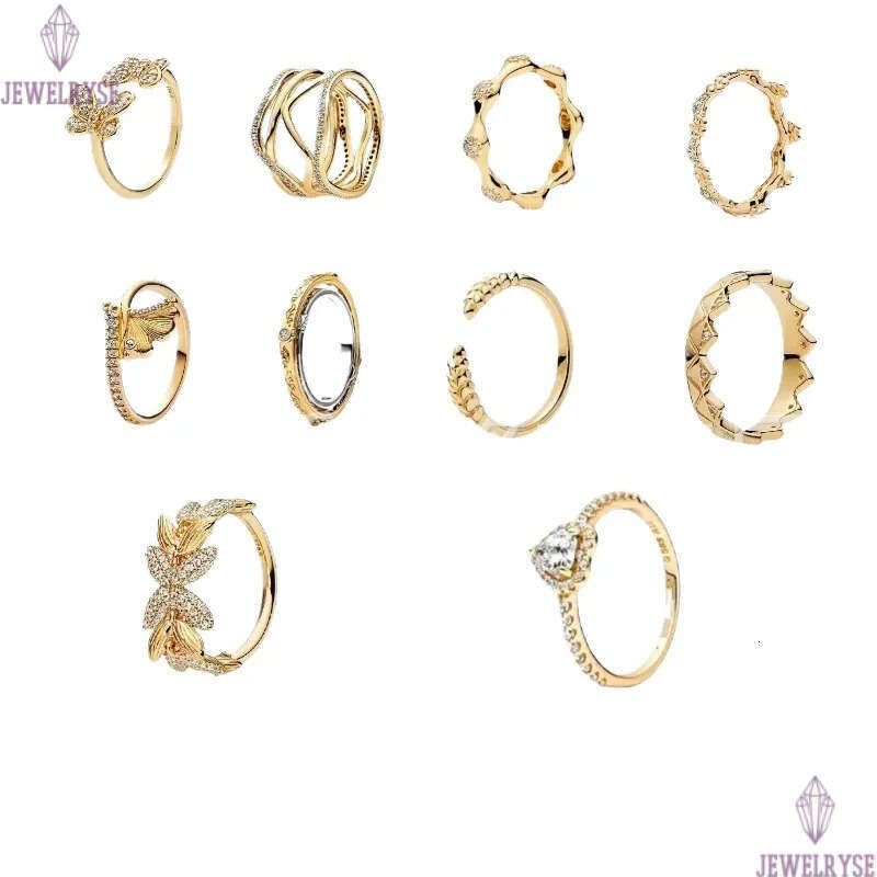 S925 silver love heart crown bowknot designer rings for women lovely butterfly classic hearts 18k gold retro vintage wedding engagement ring jewelry