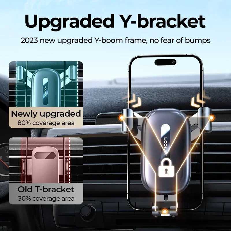 Joyro Car Phone Holder Mount Upgraded Universal Autobile Vehicle Phone Cradle Vent Clip Hands- Phone Mount JR-ZS392 C251210