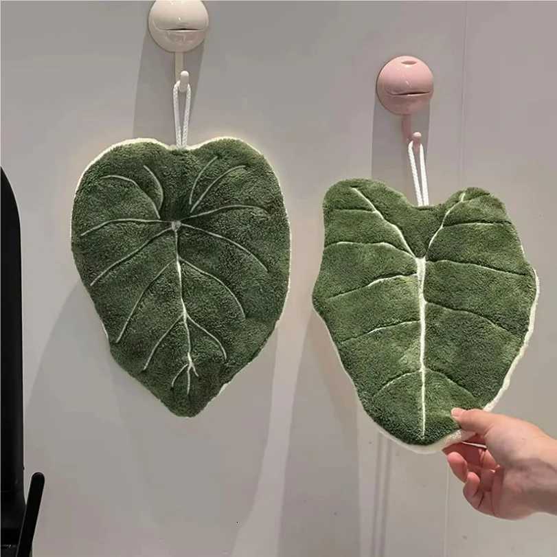 Hot Plant Hand Towel Cleaning Towel Absorbent Handkerchief Hanging Thickened Kitchen Towel Bathroom Kitchen Accessories C251210