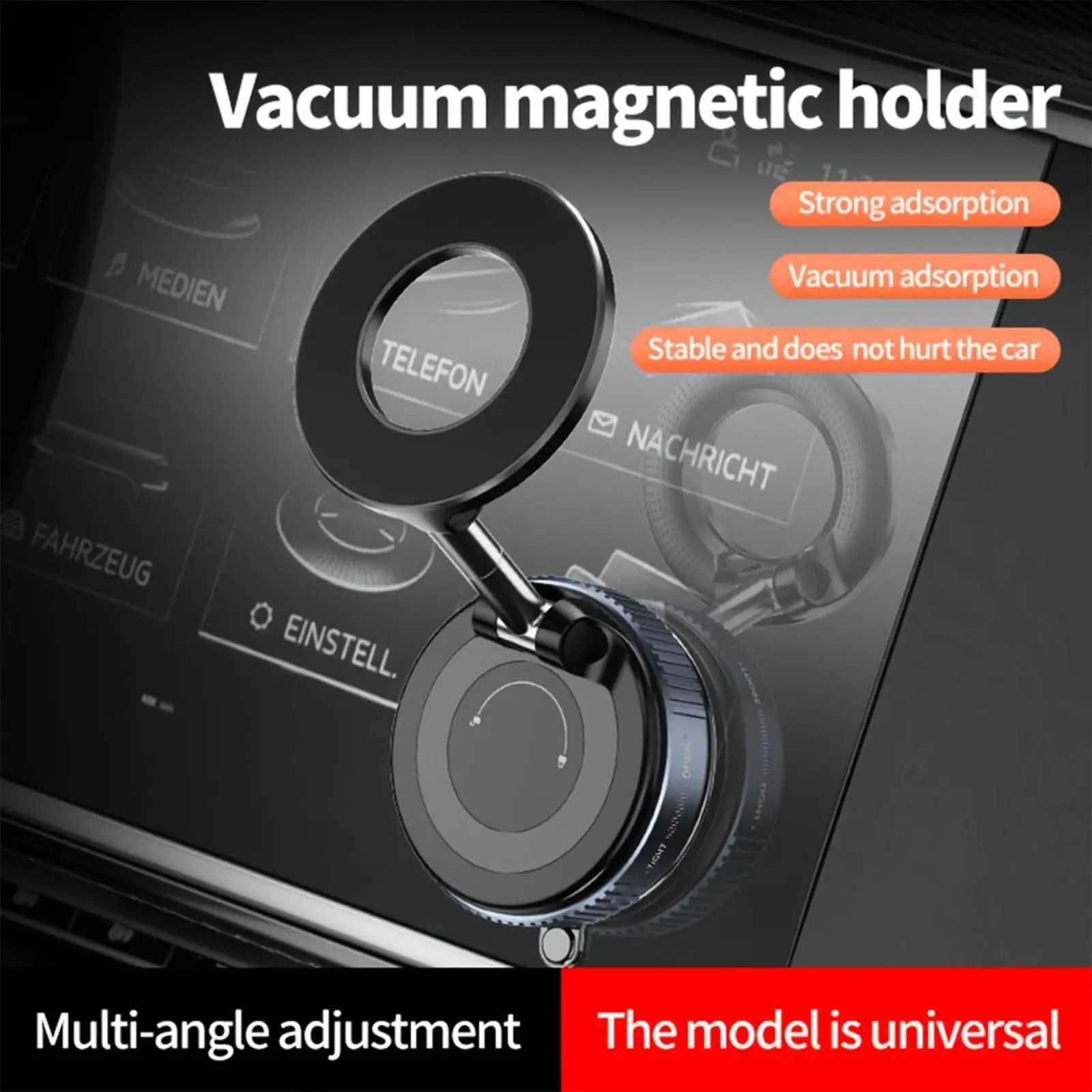 360 Magnetic Phone Holder with Vacuum Suction Foldable Adjustable Car Mount for IPhone 12 13 14 15 16 Magnetic Bracket C251210