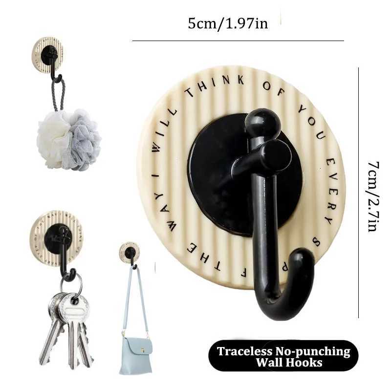 4 Pcs Luxury Traceless No-punching Wall Strong Self-Adhesive Coat Bag Towel Key Hanger for Kitchen Bathroom Hanging Hook C251210