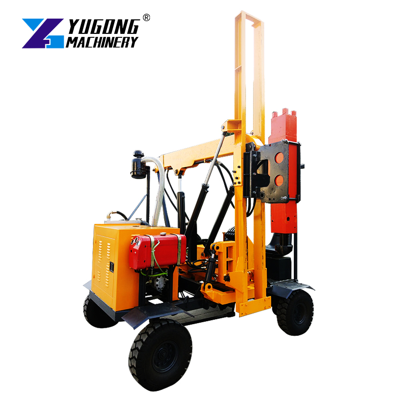 6m Depth Crawler Hydraulic Pile Driver | Solar-Powered Ramming Piling Machine
