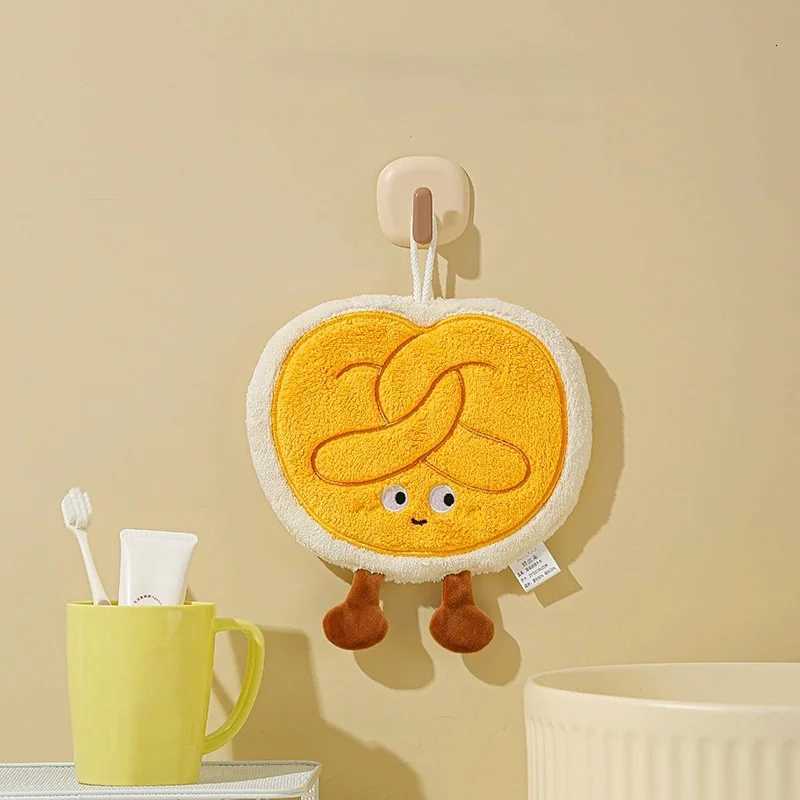 Hand Towels Bathroom Towels with Hanging Loop Microfiber Coral Fleece Absorbent Hand Towel for Kitchen Bathroom Bedroom C251210