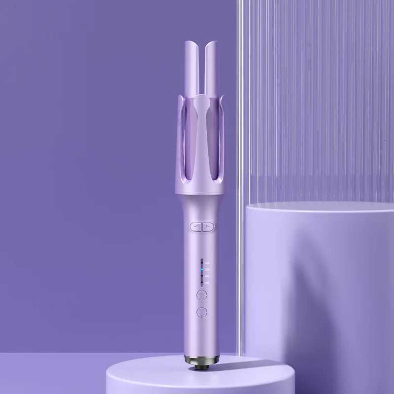 Automatic Hair Curler 32mm Negative Ions Electric Ceramic Curling Hair Stick Rotating Curl Waves Anti-Tangle Curling Iron StylerT251210