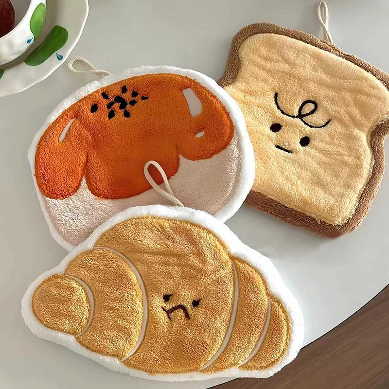 Kawaii Hand Towel Soft Absorbent Handkerchief Kitchen Towels Kitchen Bathroom Accessories Cleaning Cloth Hand Wipe C251210