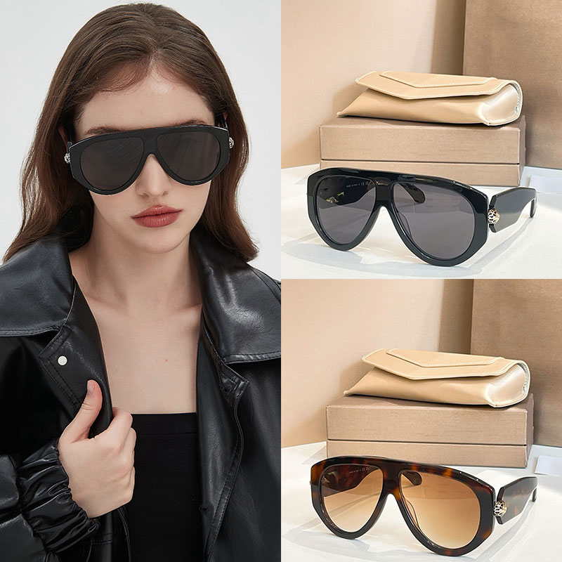 Ladies Pilot Sunglasses Acetate Fiber Frame Designer Enamel Decoration UV400 UV Protection High Street Catwalk Style BV40109I Special Box