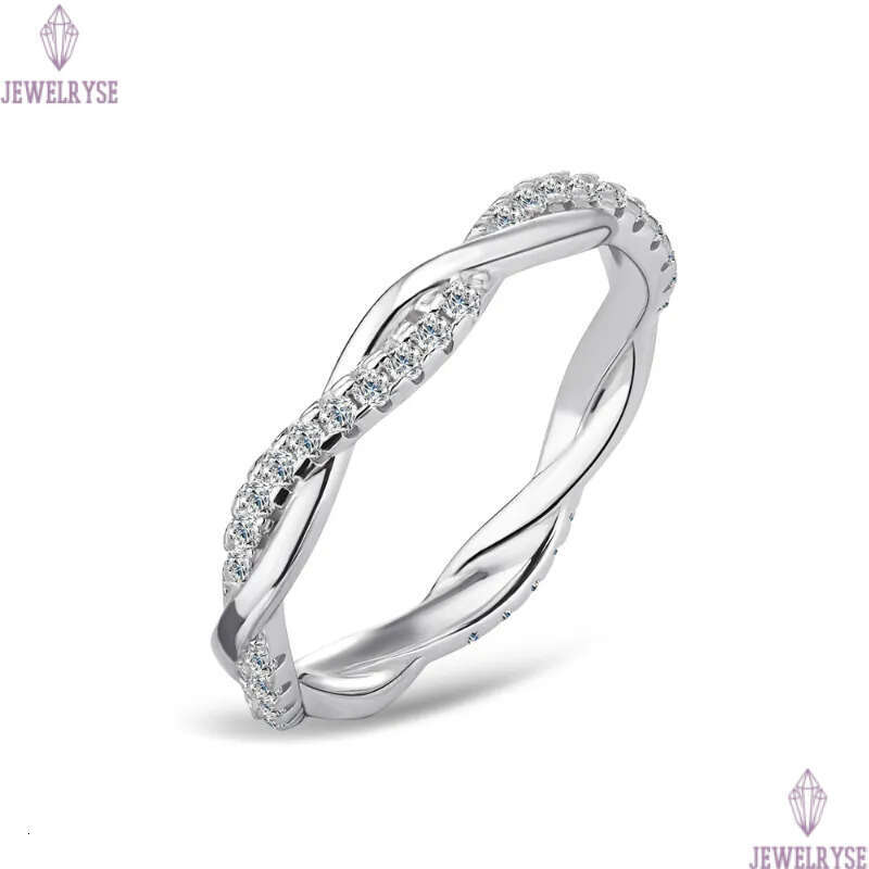 S925 sterling silver twist designer ring for women girls luxury shine moissanite lovers wedding engagement rings jewelry