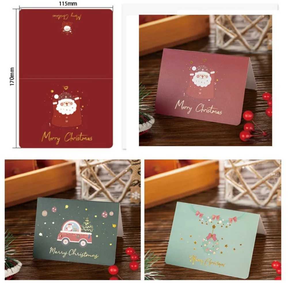 10set 115 x 170mm Christmas Greeting Cards For Invitation Merry Christmas Gift Card with Envelopes H251210