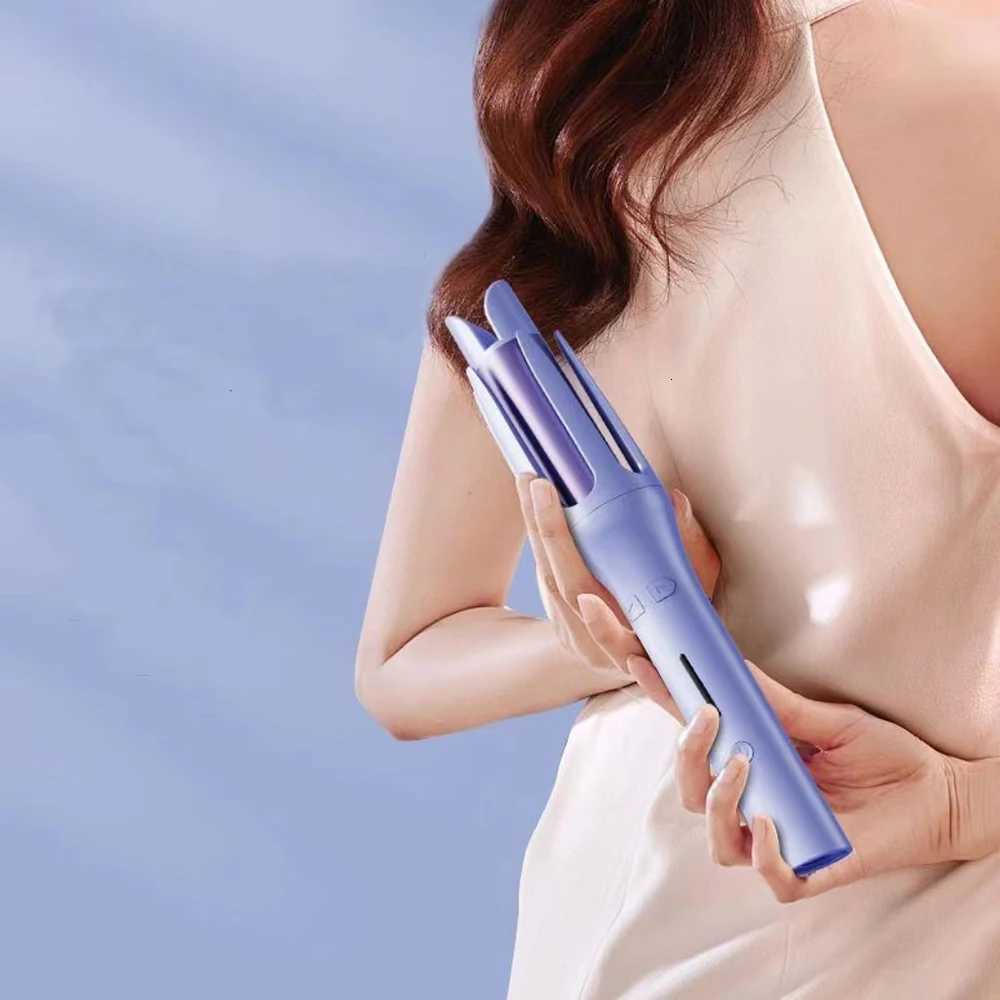 LR 32MM Auto Rotating Hair Curler Ceramic Hair Roller Professional Large Wave Curling Iron Electric Salon Styling ToolT251210