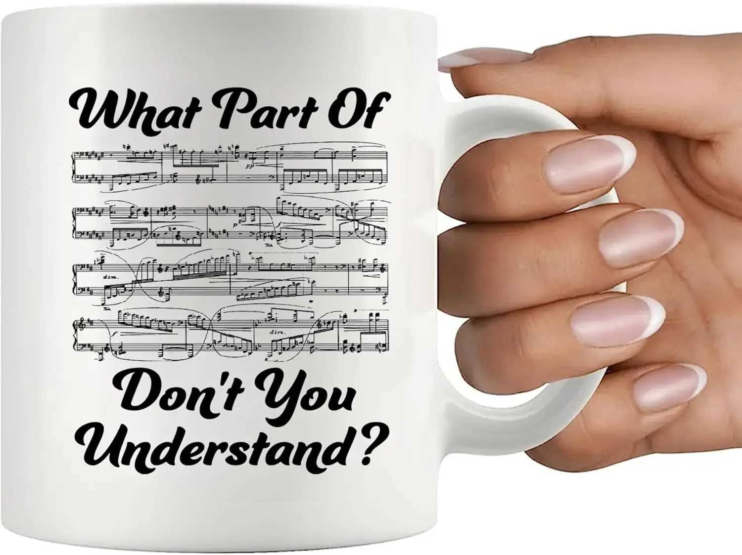 What You Dont Know Music Teacher Holiday Gift Funny Musician Ceramic Cup Sheet Music Coffee Mug White C251210