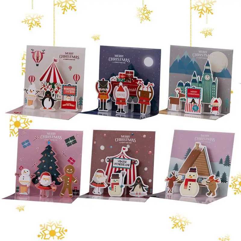 3D Christmas Greeting Cards Mti-pose Greeting Tool Christmas Cards Up 3D Christmas Cards Happy Holiday Cards For H251210