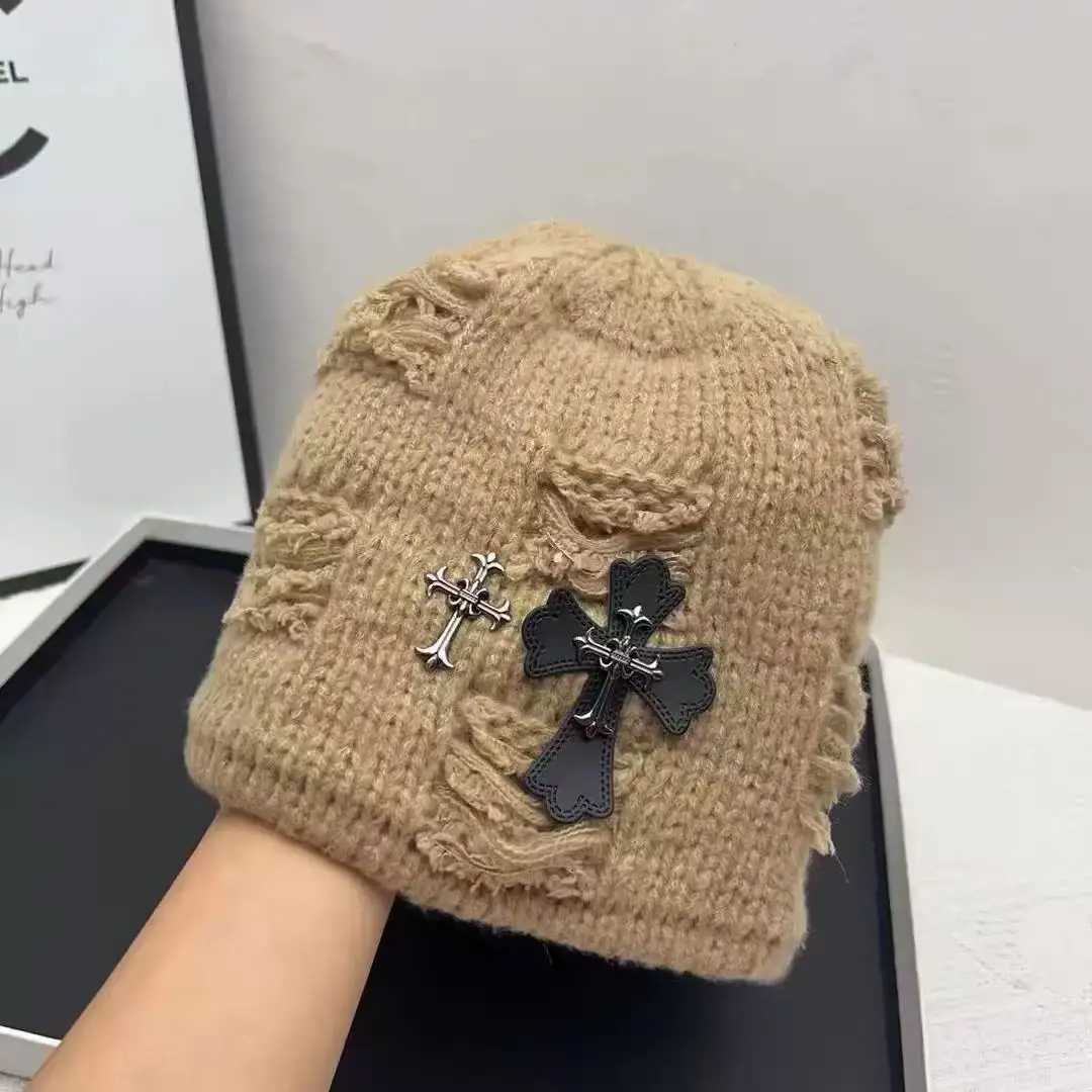 Luxury Knitted Fisherman Hat Womens Autumn Winter Fashion Retro Streetwear Bucket Hat with Leather Tag Post Apocalyptic Style Y251209