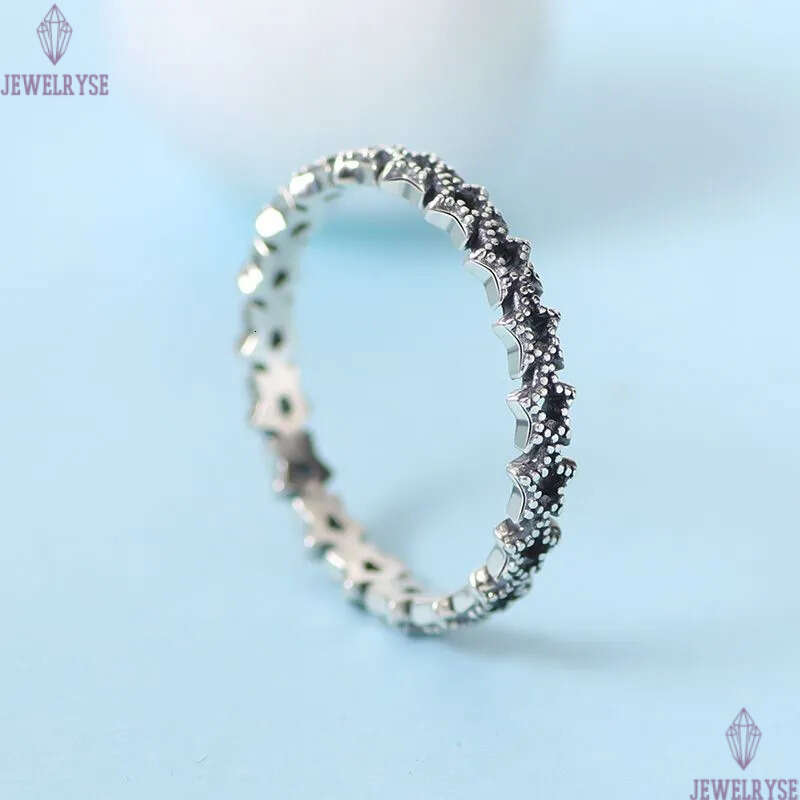 S925 Silver Asymmetric Stars Band Ring for Women Wedding Party Jewelry nail love engagement ring girlfriend valentines day Gift Rings with Retail Box