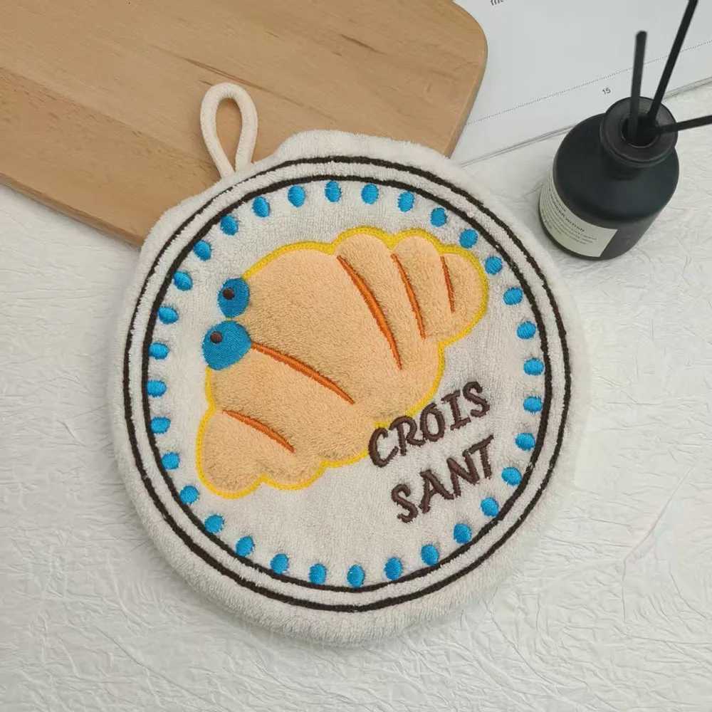 Cute Hand Towels for Kitchen BathroomSuper Soft Hand Dry Towels with Hanging Loops Highly Absorbent Coral Fleece Tea Towels C251210