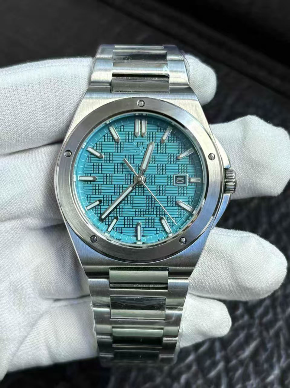 New men's engineer automatic mechanical rhodium dial, 40mm classic size stainless steel strap, sapphire glass