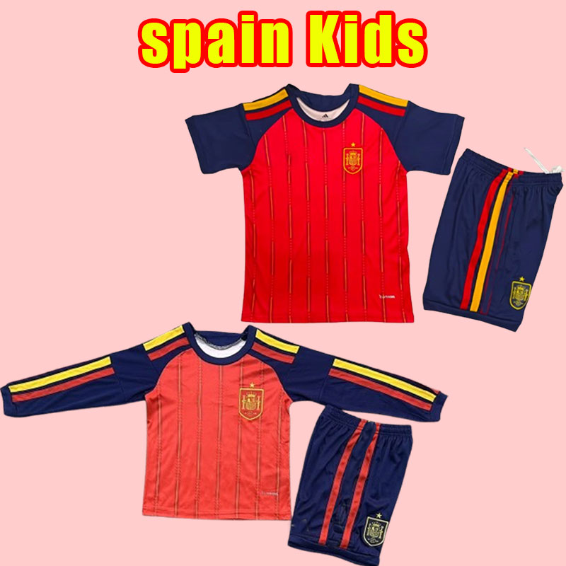 kits kids 2026 spain soccer jersey Espana ANSU FATI ASENSIO MORATA FERRAN KOKE GAVI AZPILICUETA C.SOLER 26 27 WORLD RAMOS CUP football shirts men kit child long