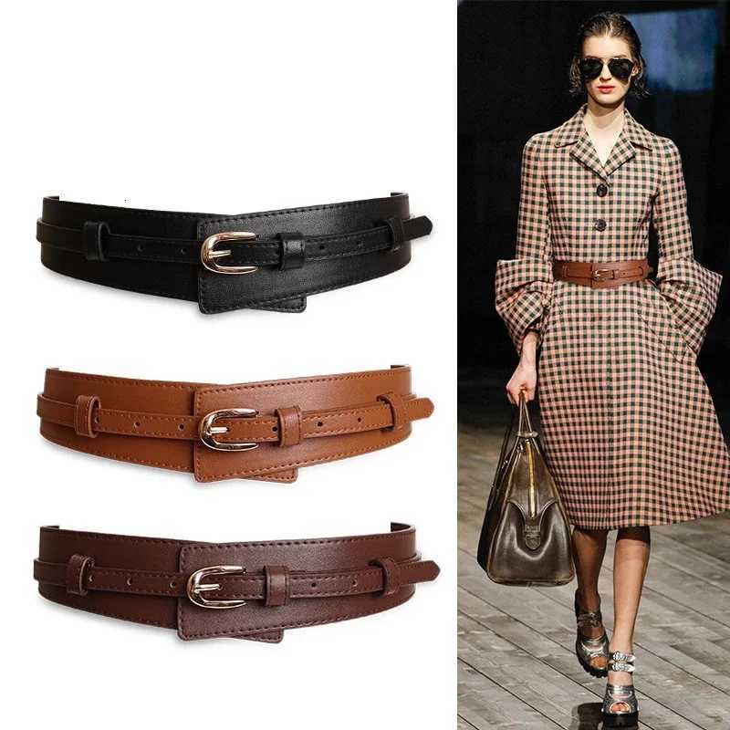 Luxury Premium Wide Leather Belt - Crafted with Genuine Leather Classic Pin Buckle Elegant Vintage Design - Perfect for Women Y251210
