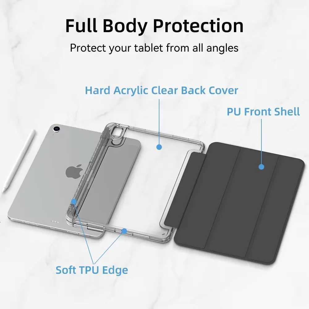 Transparency Case for 2024 iPad Pro 13in 11in M4 Air 11-inch 13-inch M2 iPad 10th Gen 109 Air 4/5 iPad 7/8/9th 102 5/6th 97in H251210