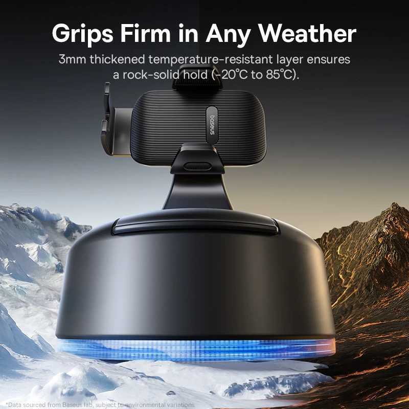 Baseus Car Phone Holder Mobile Phone Holder Car Mount For iPhone Foldable Holder Dashboard Sucker Stand C251210